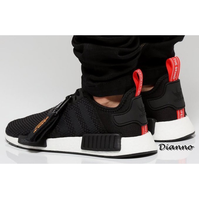 nmd r1 black orange