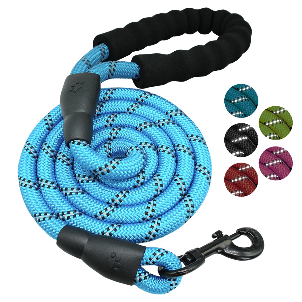 braided rope dog leash