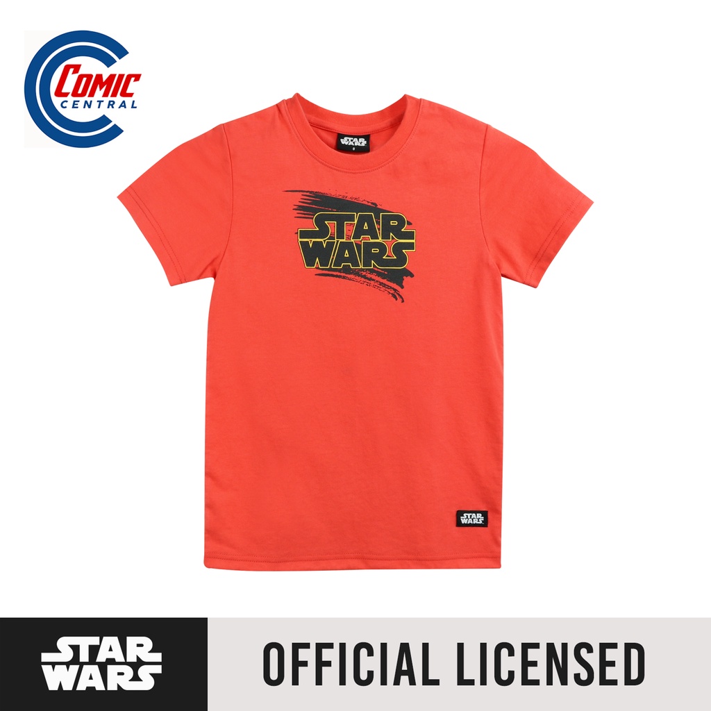 Star Wars Boys Brushed Logo Graphic T-Shirt