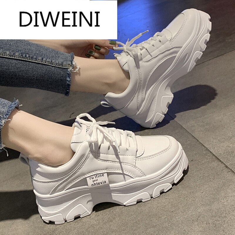 branded chunky sneakers