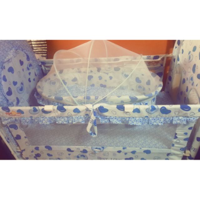 apruva metal crib with bassinet