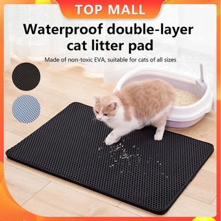 【Philippine cod】 Waterproof Cat Litter Trapper Mat EVA Double Layer Pet Cat Litter Pad Bottom Non