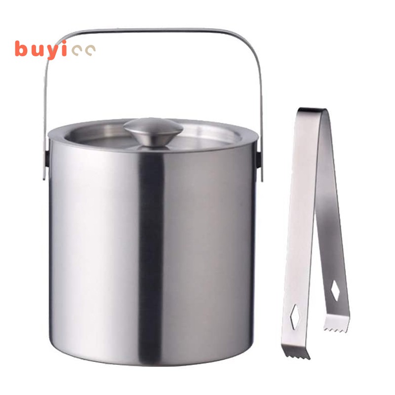 stainless ice bucket