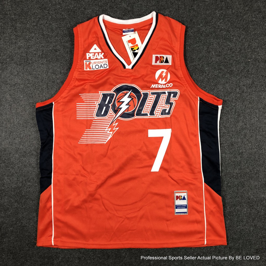 Beloved PBA Meralco Bolts #7 #11 Jersey 