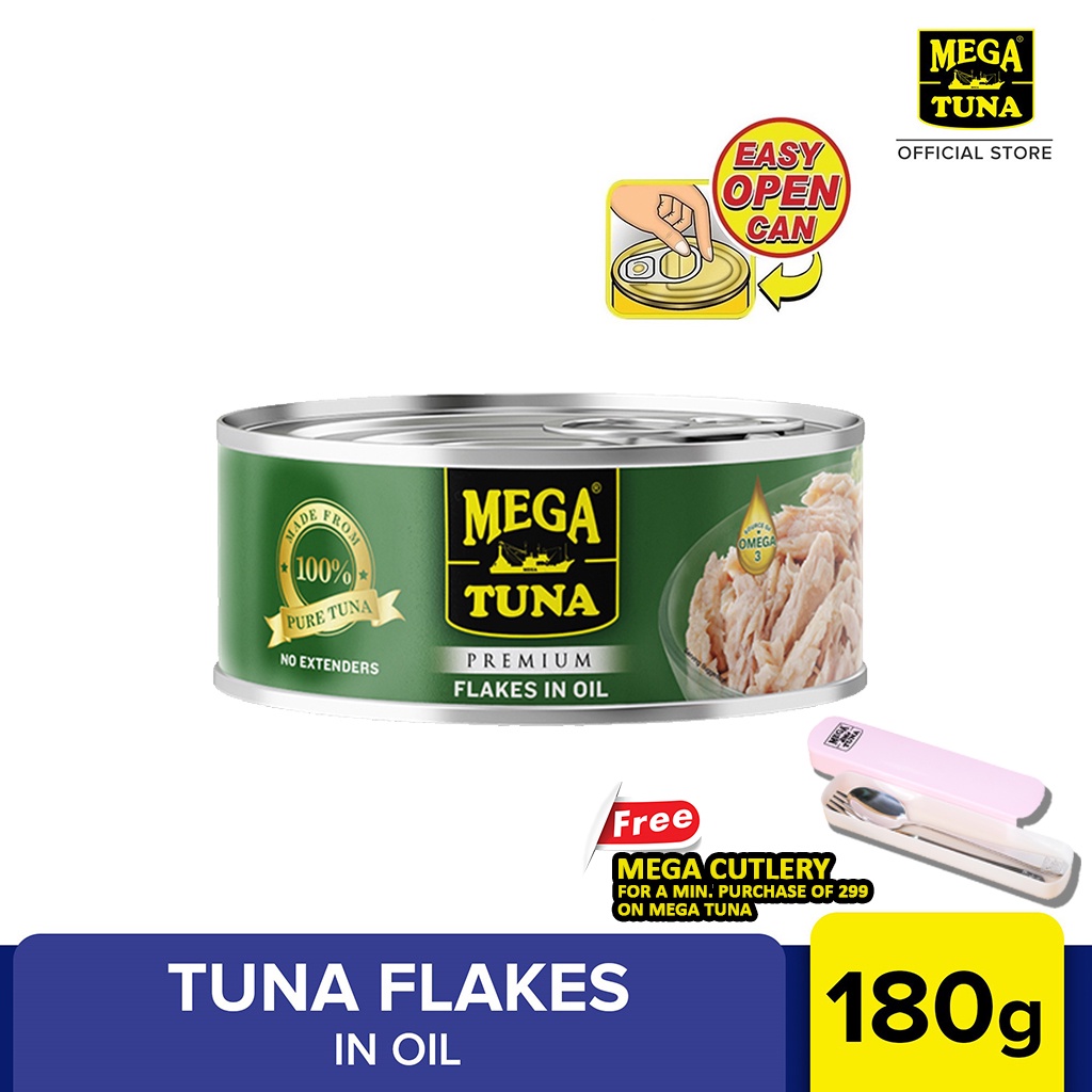 MEGA Tuna Flakes in Oil 180G Shopee Philippines