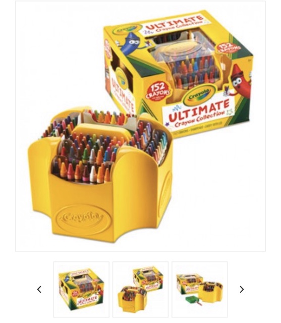 Crafts Crayola Ultimate Crayon Collection 152 Pieces Art Ages 3 Toy ...