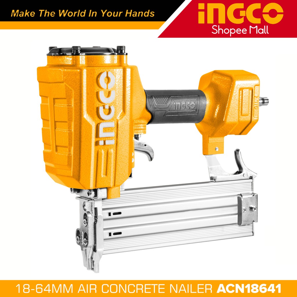 Ingco ACN18641 Industrial Air Concrete Nailer Gun 1864mm _H Shopee Philippines