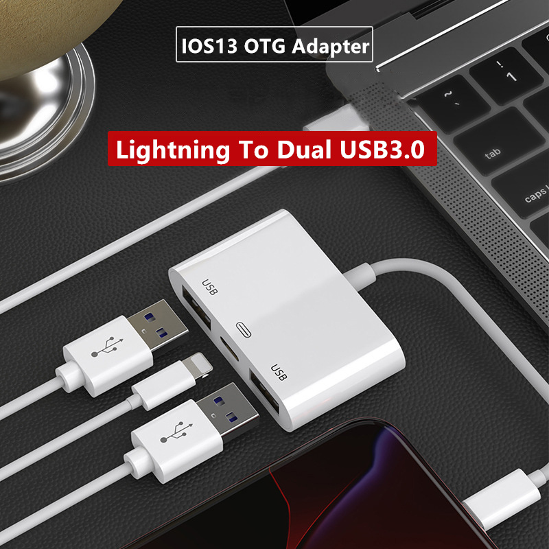 Dgt Otg Adapter To Usb 3 0 For Iphone Ipad Ios 13 Fast Charging Lightning To Usb Device Adapter Connector U Flash Mouse Shopee Philippines