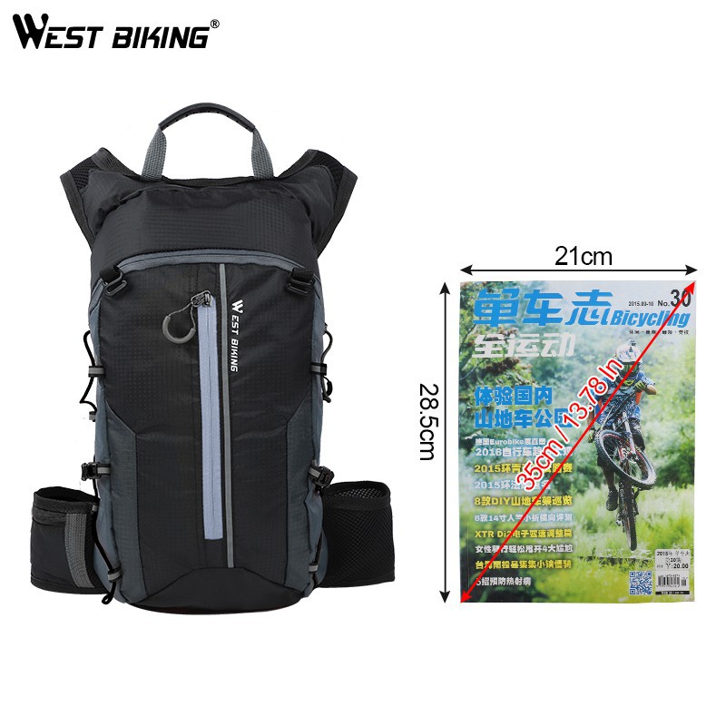 【PH Delivery】WEST BIKING Ultra Light Bike Bag Large Capacity Bicycle Hydration Bag Portable Waterproof Backpack Outdoor Sports Hiking   (10L/16L) - Image 7