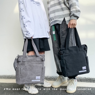 On Sale Big Capacity Canvas Ulzzang Korean Fashion Men Tote Bag Handbag Sling Bag Crossbody Bag Shoulder Bag Messenger Bag for Men Birthday Gift