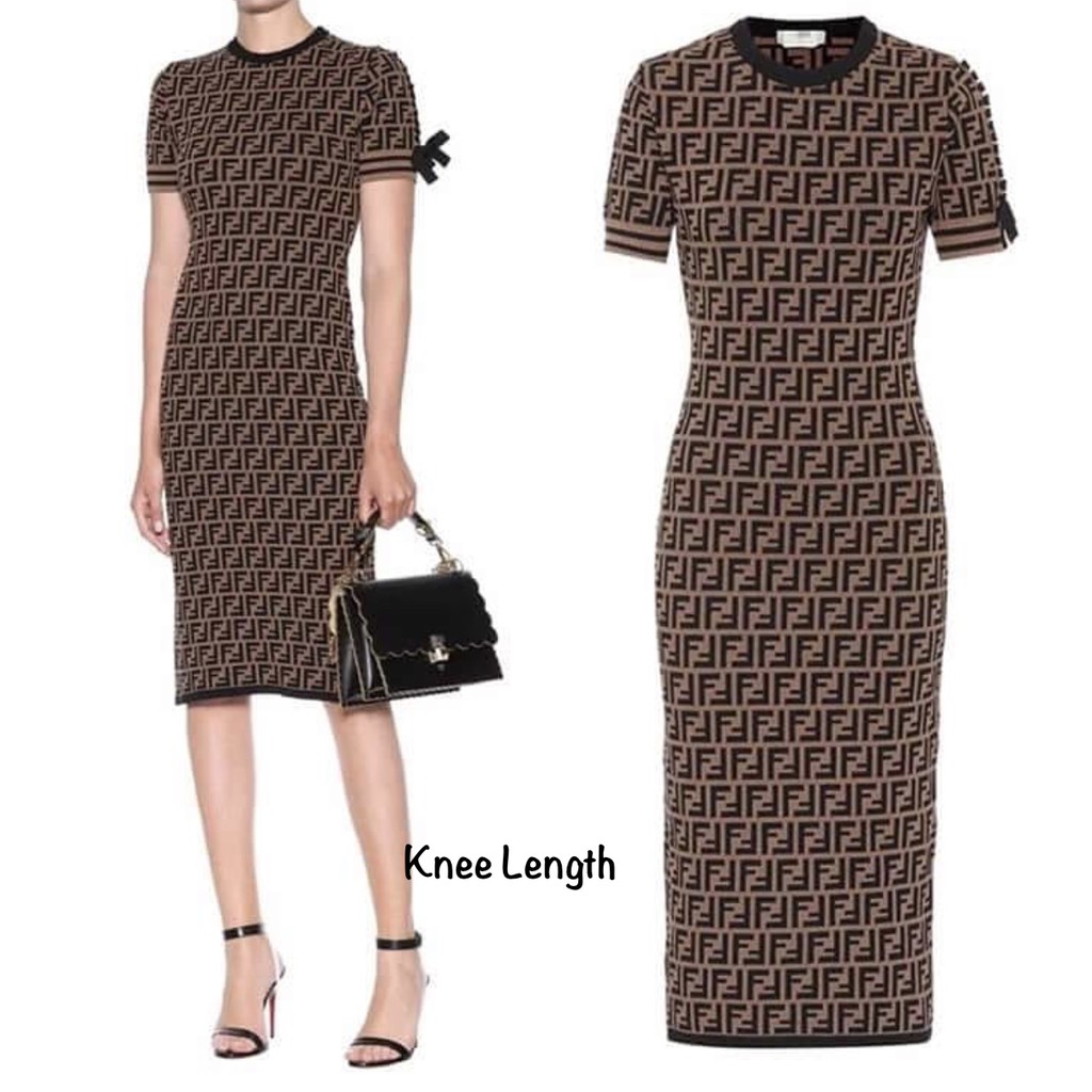 fendi print dress