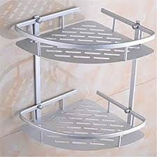 Bathroom Corner Rack Shower Shelf Shampoo Holder Shopee Philippines