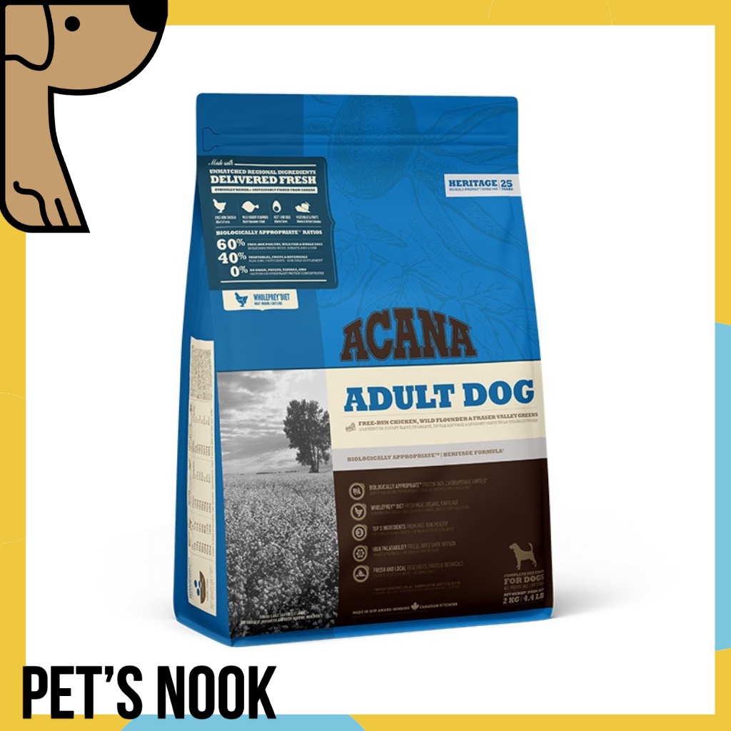 Acana Heritage Adult Dry Dog Food 2kg Shopee Philippines