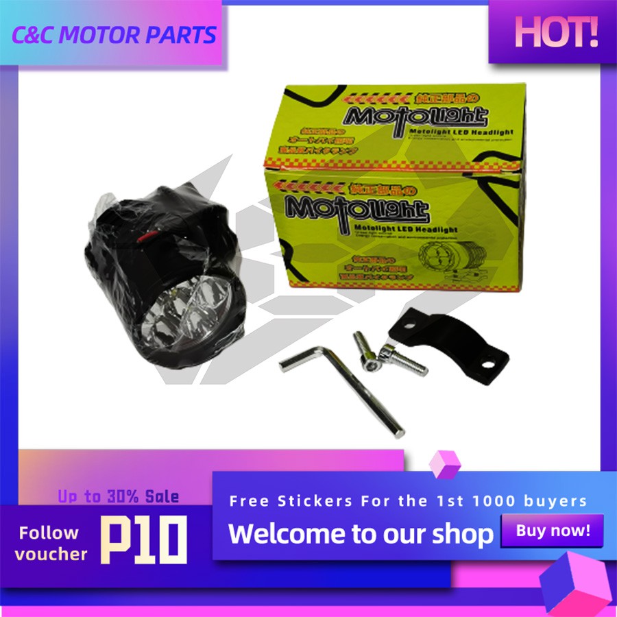 LED HEADLIGHT MOTOLIGHT Motorcycle (C&C MTP) Shopee Philippines