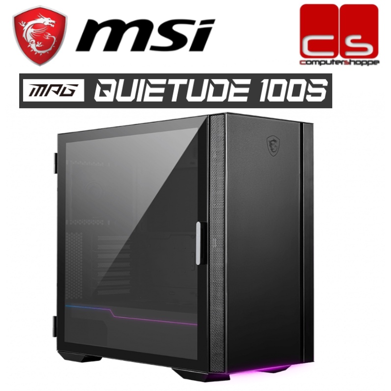 MSI MPG QUIETUDE 100S ATX Mid-Tower Gaming Casing | Shopee Philippines