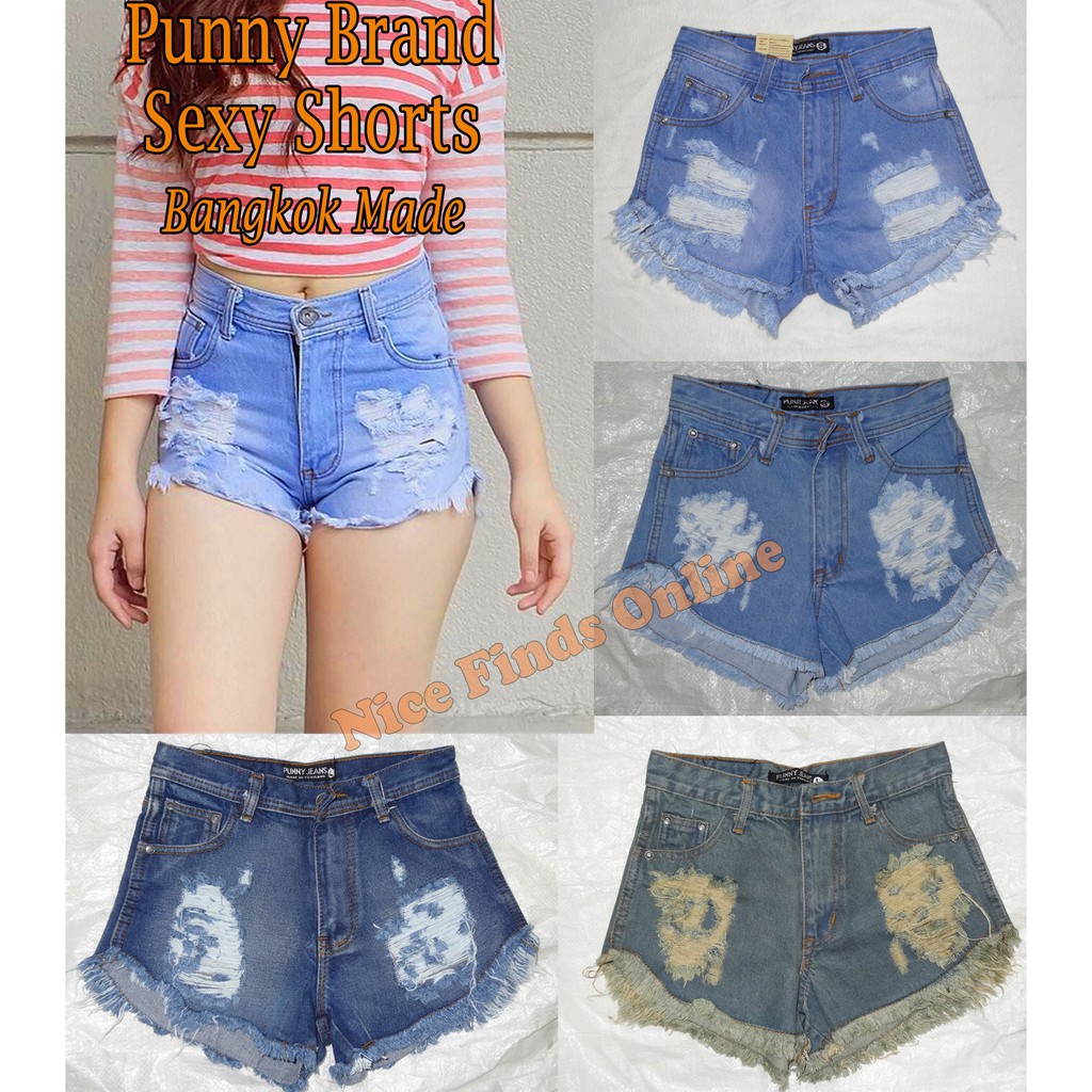 tattered jean shorts