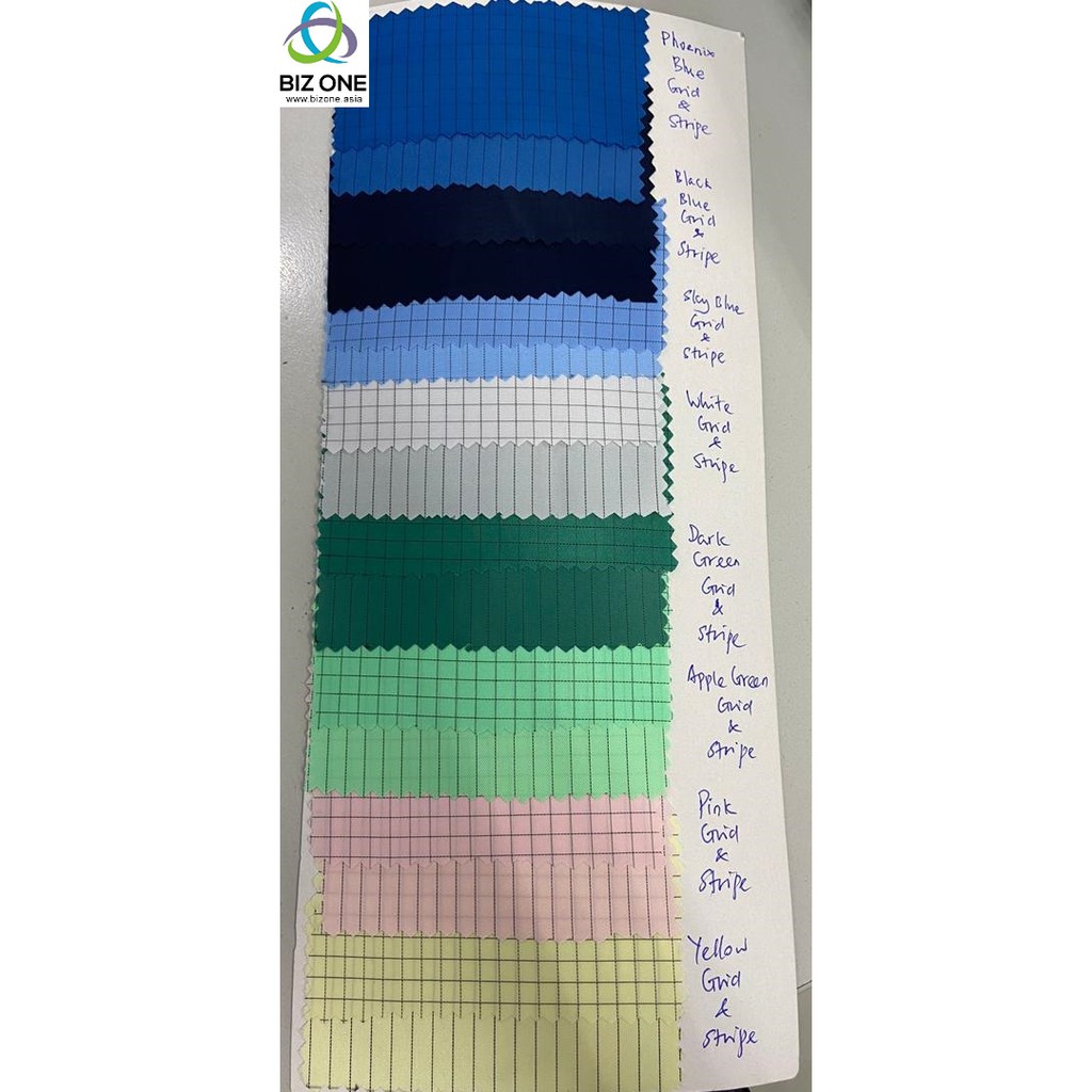 1 METER Antistatic CHECKER/ GRID fabric equipment ESD polyester dust