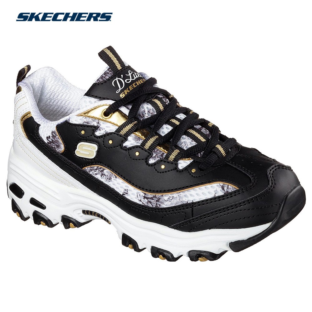 black and gold womens skechers