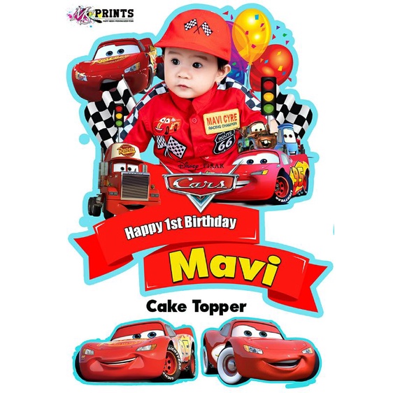 CARS MCQUEEN/ DISNEY CARS Cake Topper, 10pcs Ref Magnet, 10pcsActivity  Book,10pcs Chip Bags | Shopee Philippines