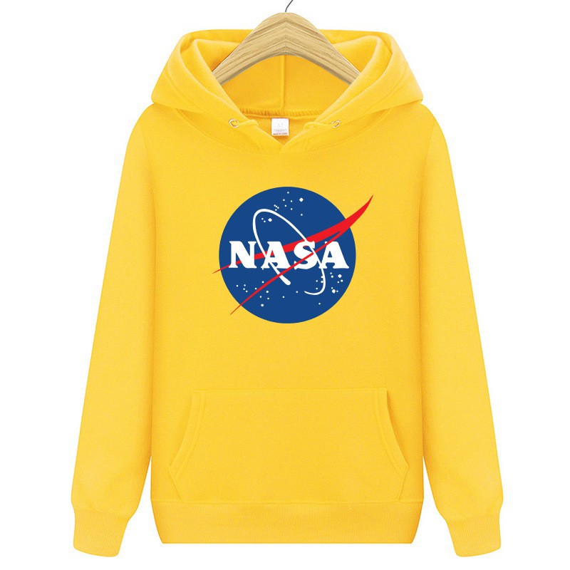 yellow nasa sweatshirt