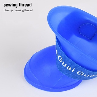 4pcs/set Pet Rain Shoes Dog Silicone Antiskid Rain Boots Multi-Color Pets Waterproof Shoes Puppy Rain Day Wear #9