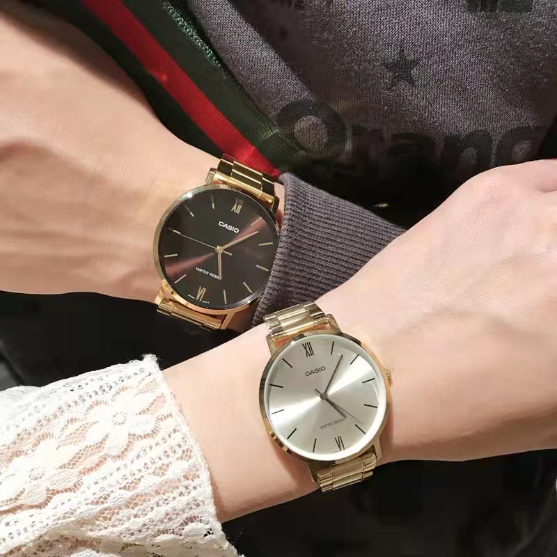 JnJ Jewelry Casio couple watch water proofNontarnish IPG Strap