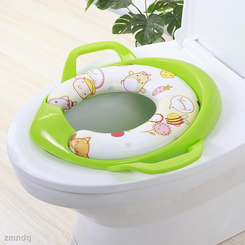 green toilet seat