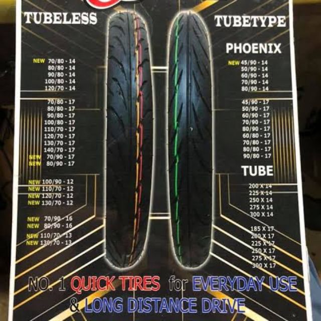 Quick Tubeless Tires Shopee Philippines