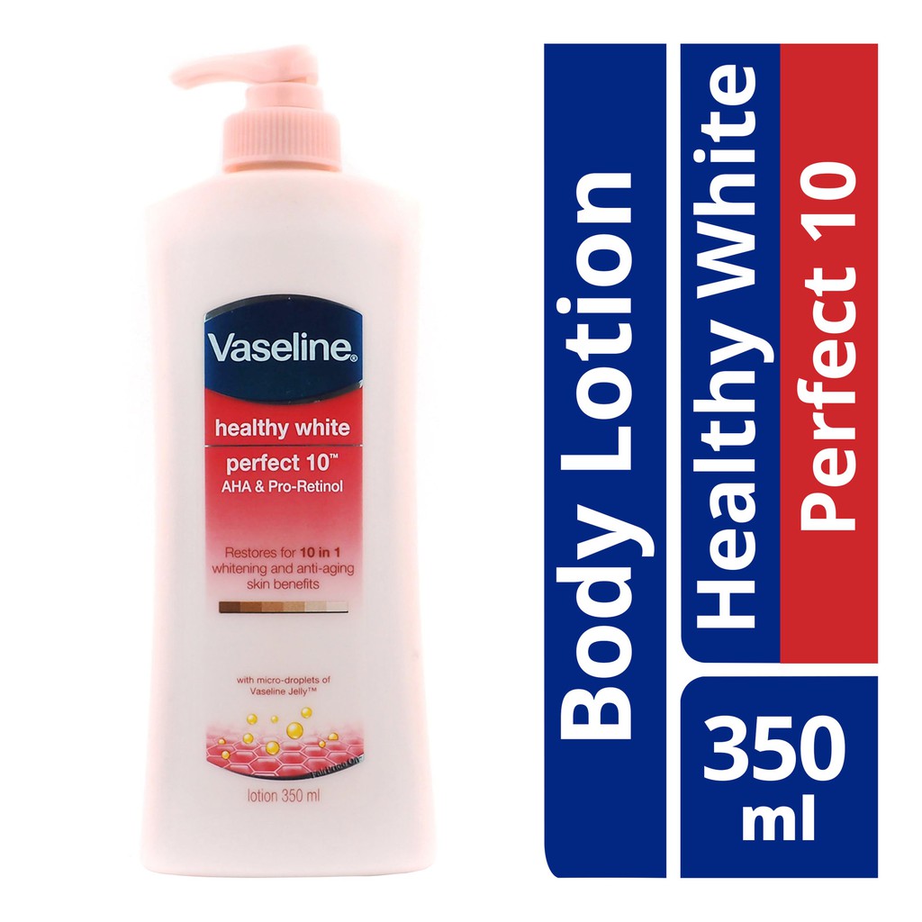 Vaseline With Retinol Vaseline Healthy White Body Lotion Perfect 10 Aha And Pro Retinol Beecost 4592