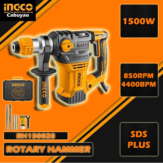 Ingco Rotary Hammer 1500W RH150028 Shopee Philippines
