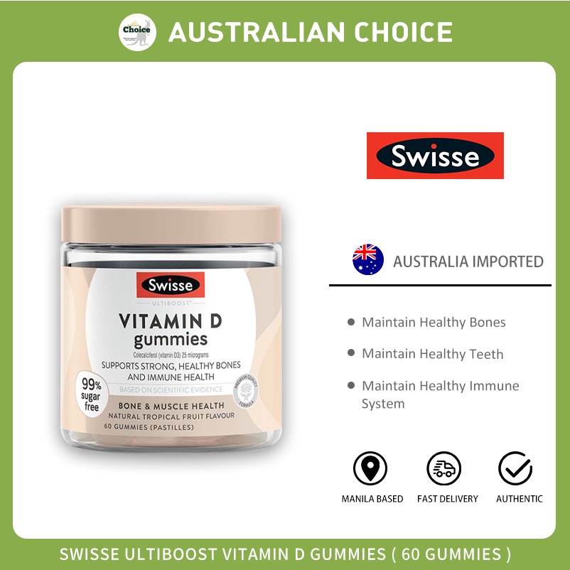 Swisse UB Vitamin D Gummies 60 Gummies Shopee Philippines