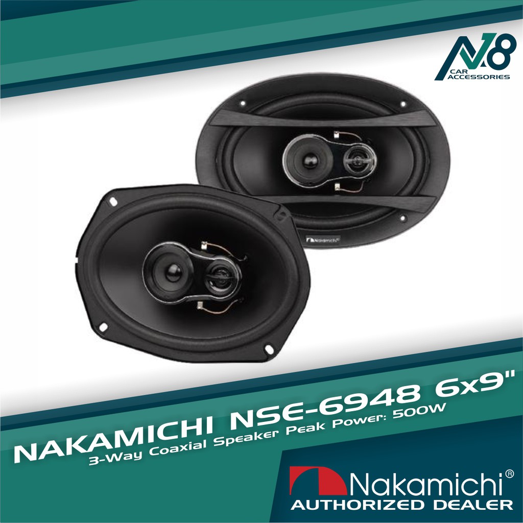 Nakamichi NSE-6918 3-Way Coaxial Speaker 6x9