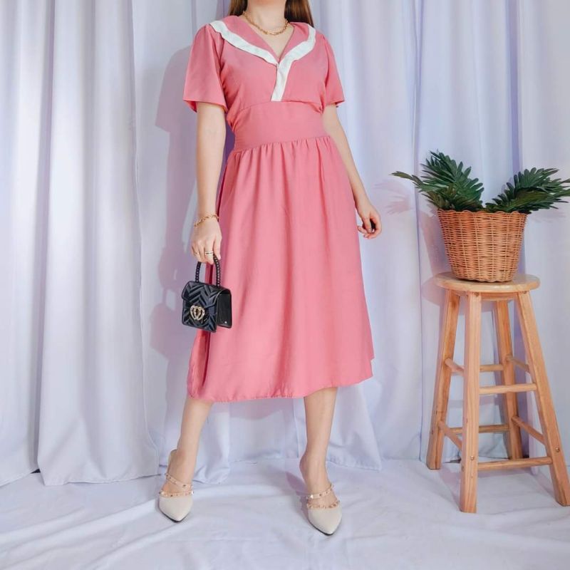 Caroline (Vintage Dress with Colar) | Shopee Philippines