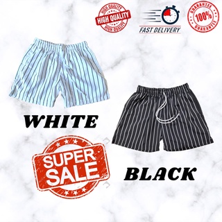 Black & White Taslan shorts for women & men | summer pants | Korean fashion | Taslan shorts