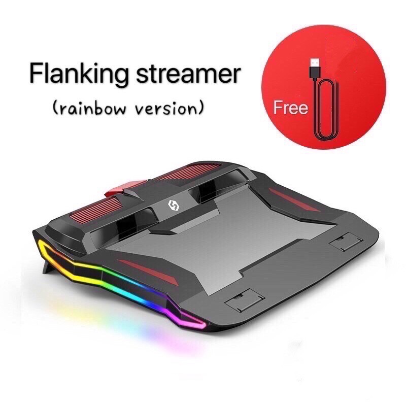 RGB Gaming Laptop cooler 3000 RPM Powerful airflow Notebook Cooling pad