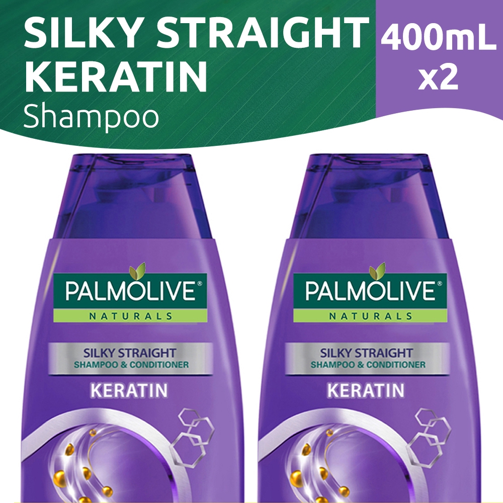 Palmolive Naturals Silky Straight Shampoo 400ml X2 | Shopee Philippines