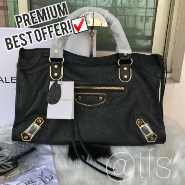 Premium Balenciaga Bag Metallic Edge 