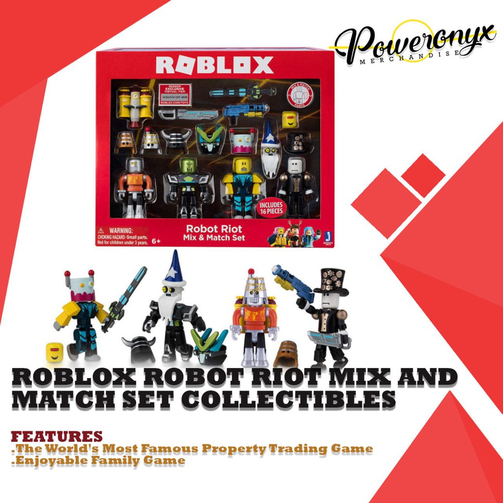 Roblox Robot Riot Mix Match Set Shopee Philippines - details about roblox robot riot mix match set pvc game toy kids gift with box uk free pp