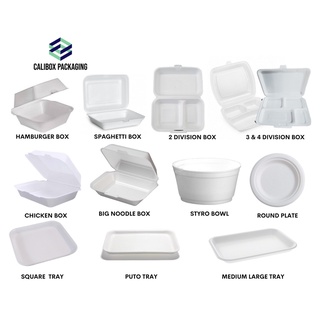 Calibox Packaging Styrofoam Meal Box Styro Food Tray | Shopee Philippines