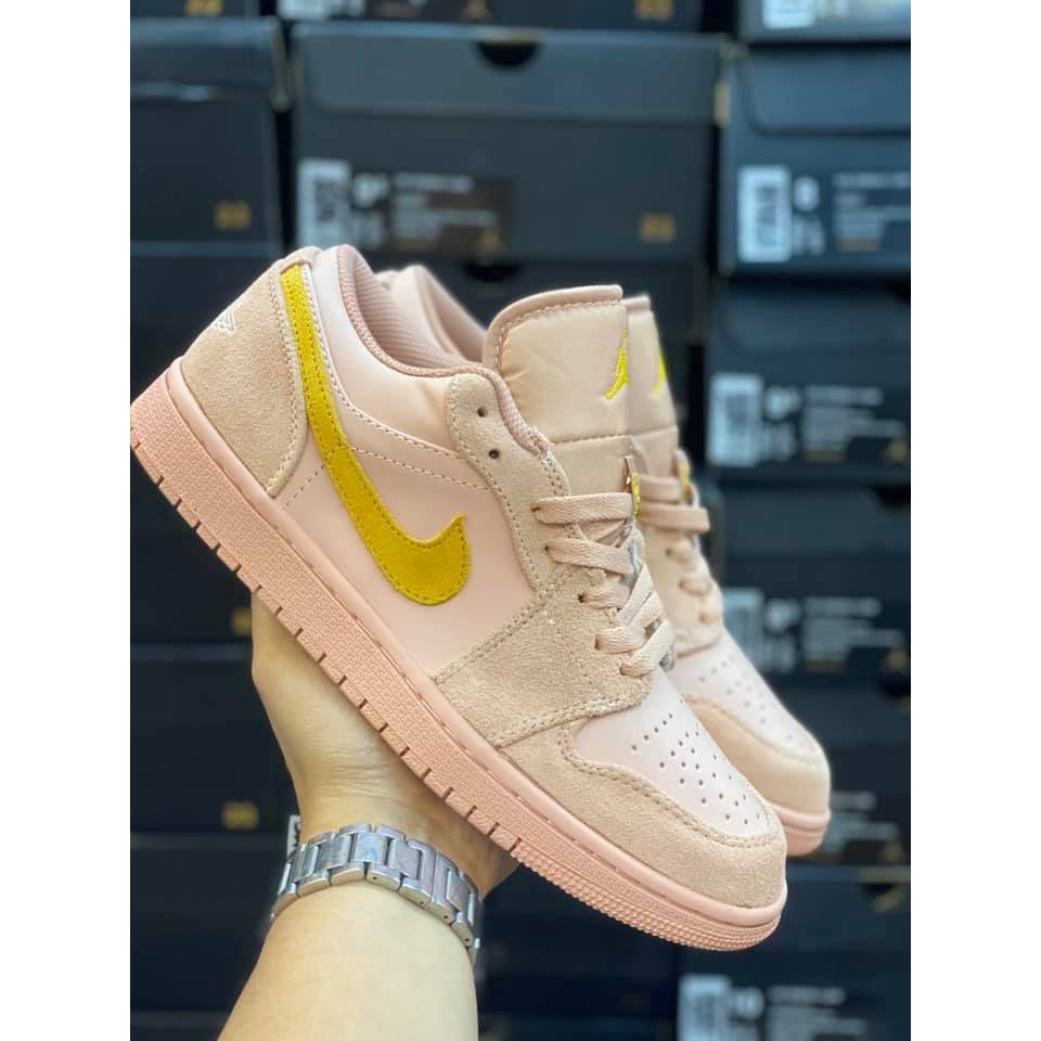 coral and gold jordan 1