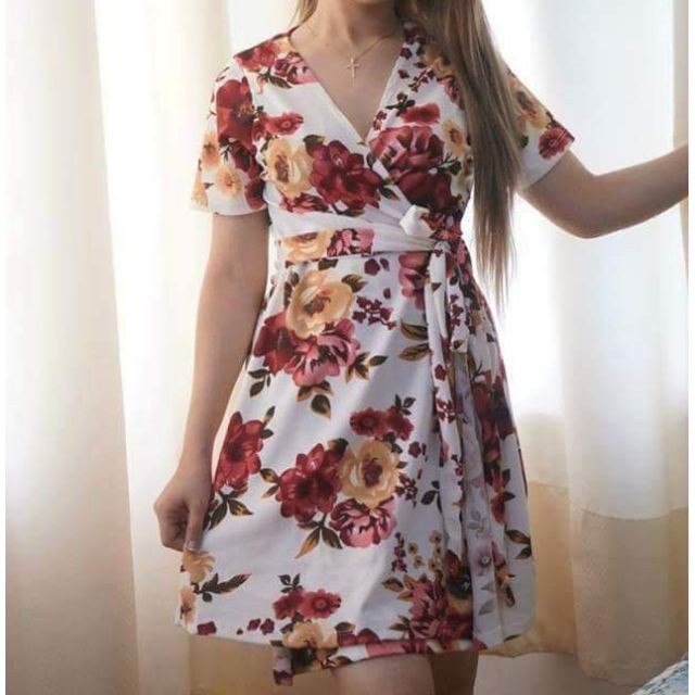floral dress shopee