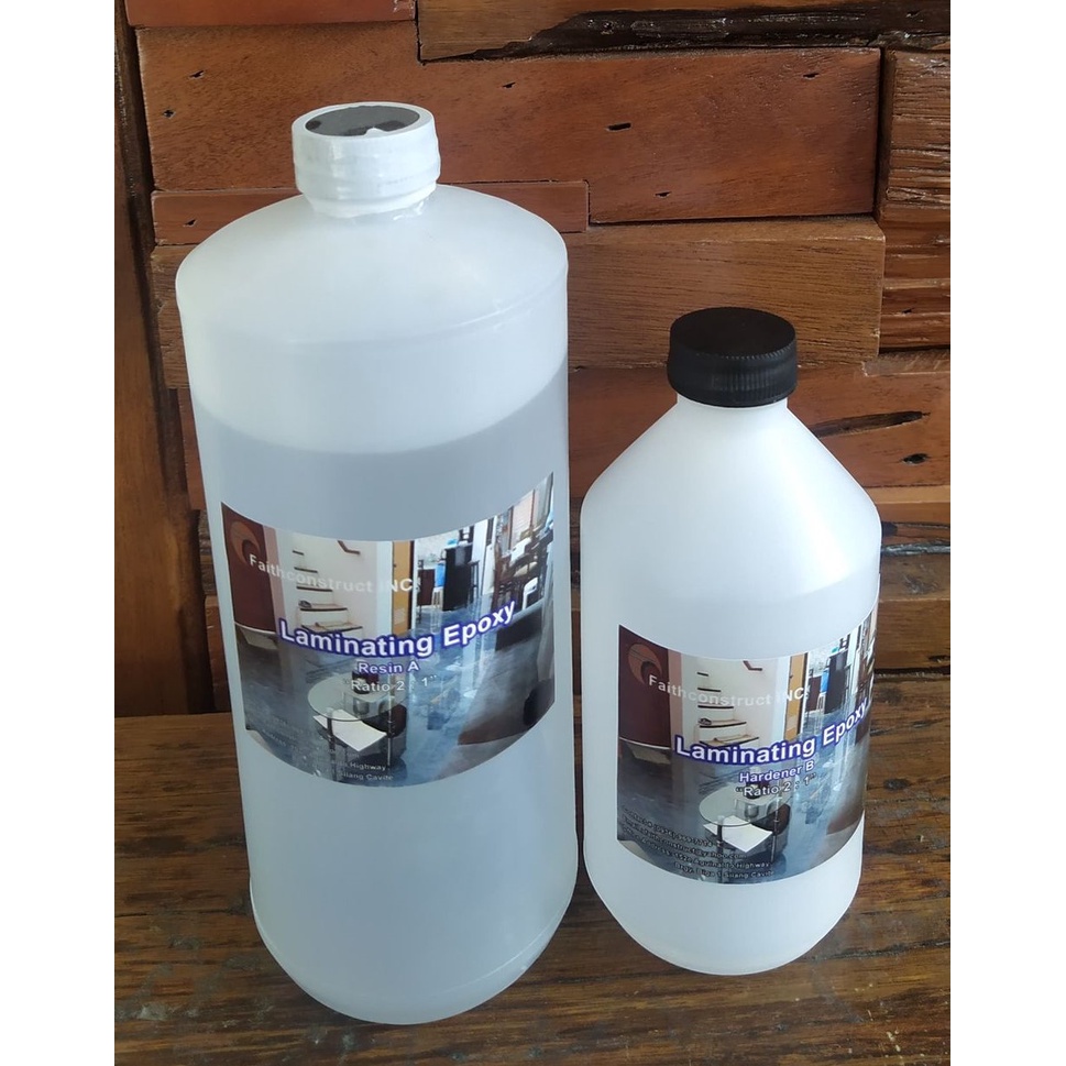 1 KG LAMINATING EPOXY RESIN SET FOR FLOORING, COUNTERTOP, ETC. Shopee