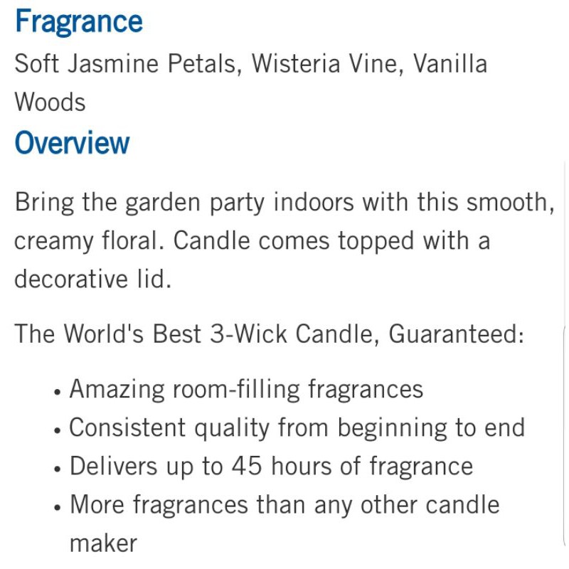 wisteria garden candle bath and body works