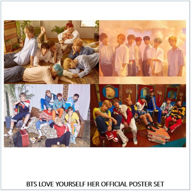 Bts Love Yourself Her Poster Set Shopee Philippines