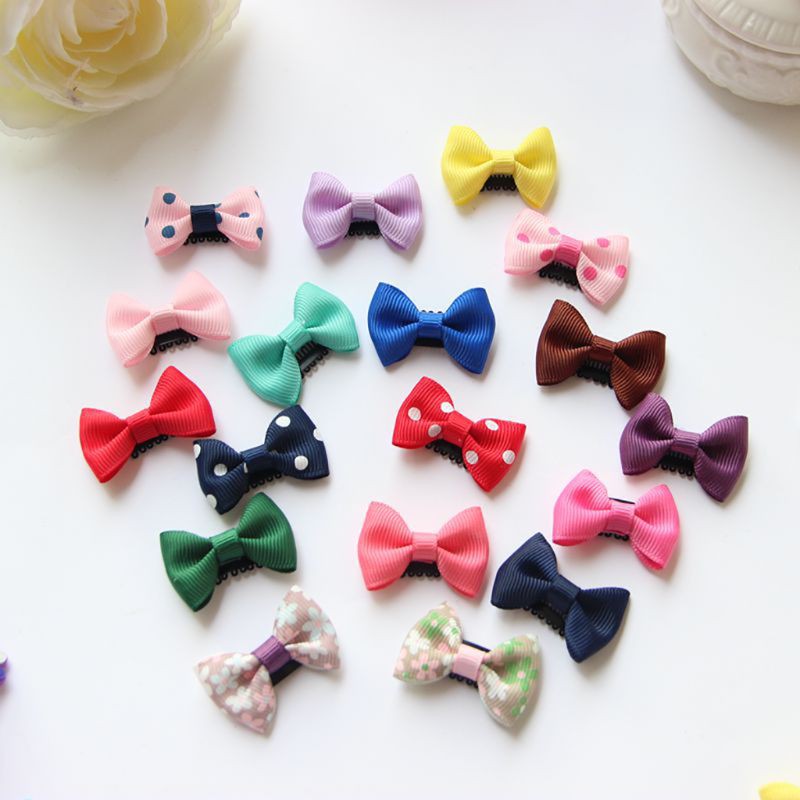 Ribbon Hair Bow Latch Hair Clips 