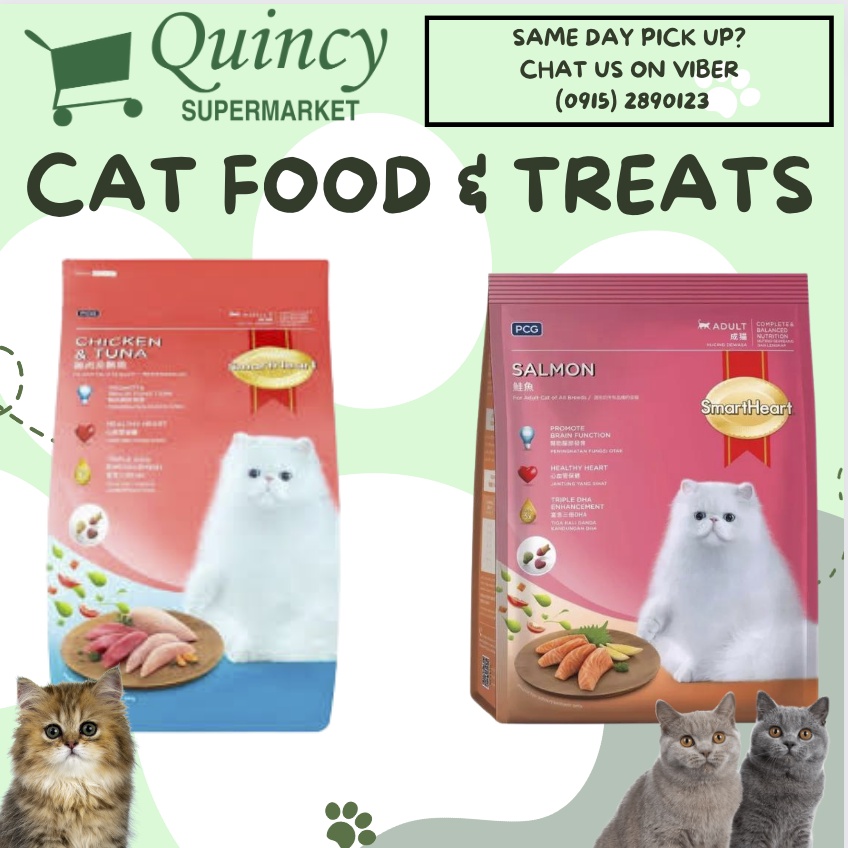 Smartheart Adult Salmon/Chicken and Tuna Dry Food 1.2KG Shopee