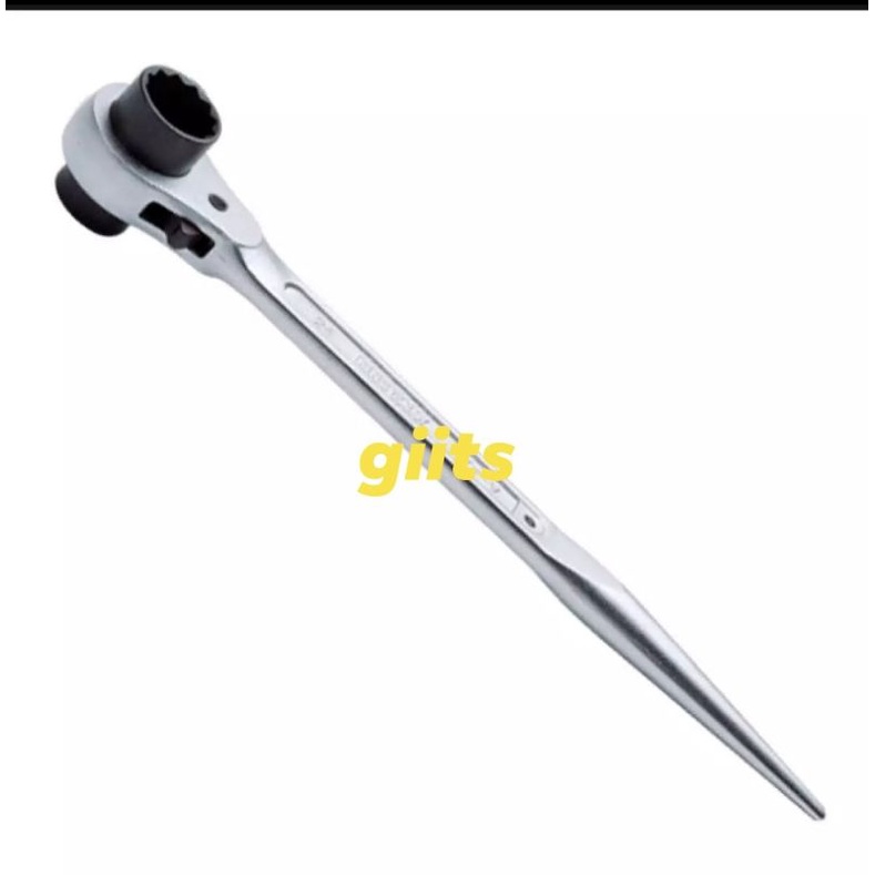 Hans Ratchet Structural Box Wrench 17mm x 19mm for Scaffolding Works
