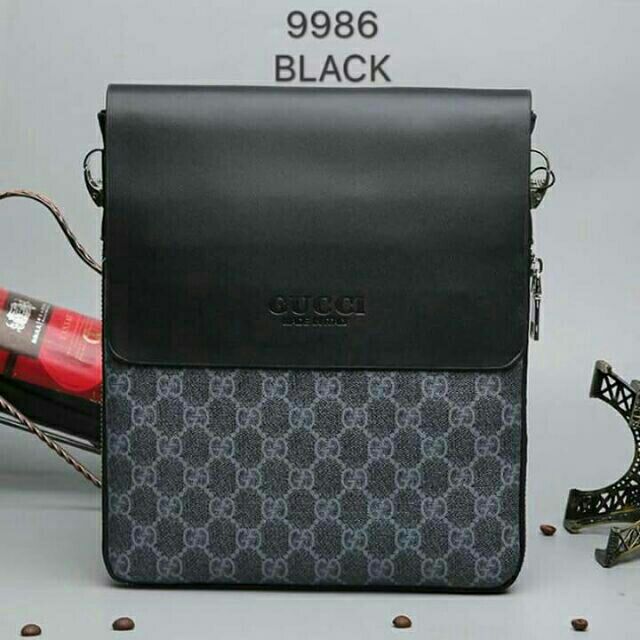 gucci man bag leather