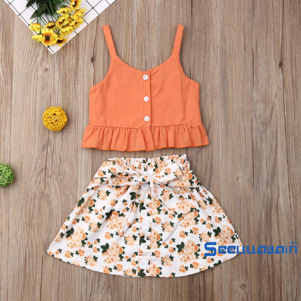 orange baby girl clothes