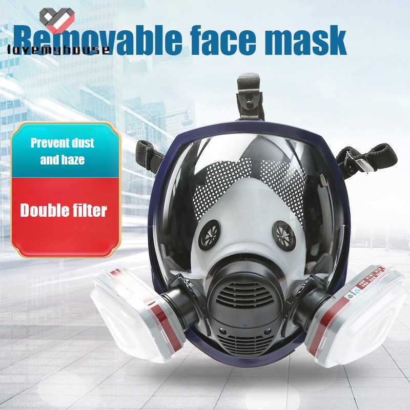 ☁ி☁ 15 in 1 Full Facepiece Respirators Gas Respirator with Carbon ...